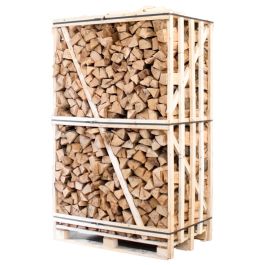 Palette kammergetrocknetes, gespaltenes Buchenbrennholz 25 cm